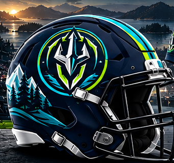 Guard navy football helmet